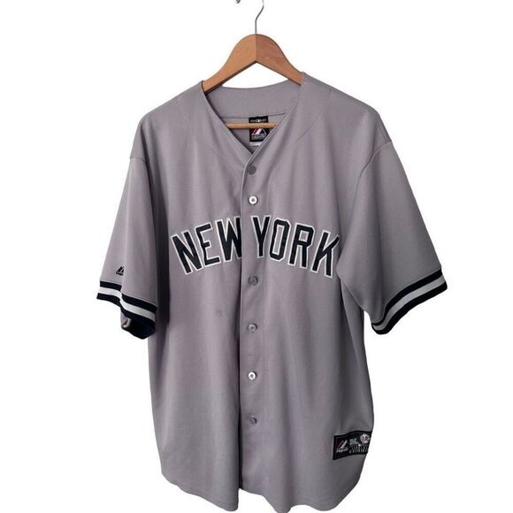 New York Yankees MLB Majestic Fans Baseball Button Front Jersey Size XL - Picture 3 of 8